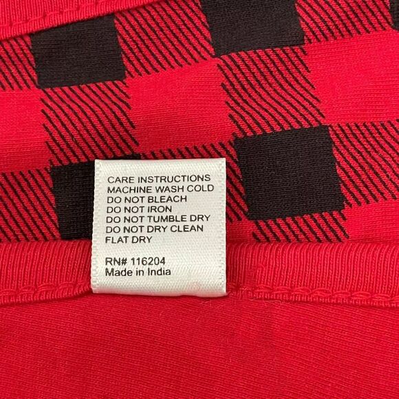 Woodland Creek 3 PC Farmhouse Style Black and Red Buffalo Check Baby Bib Set - Picture 8 of 9